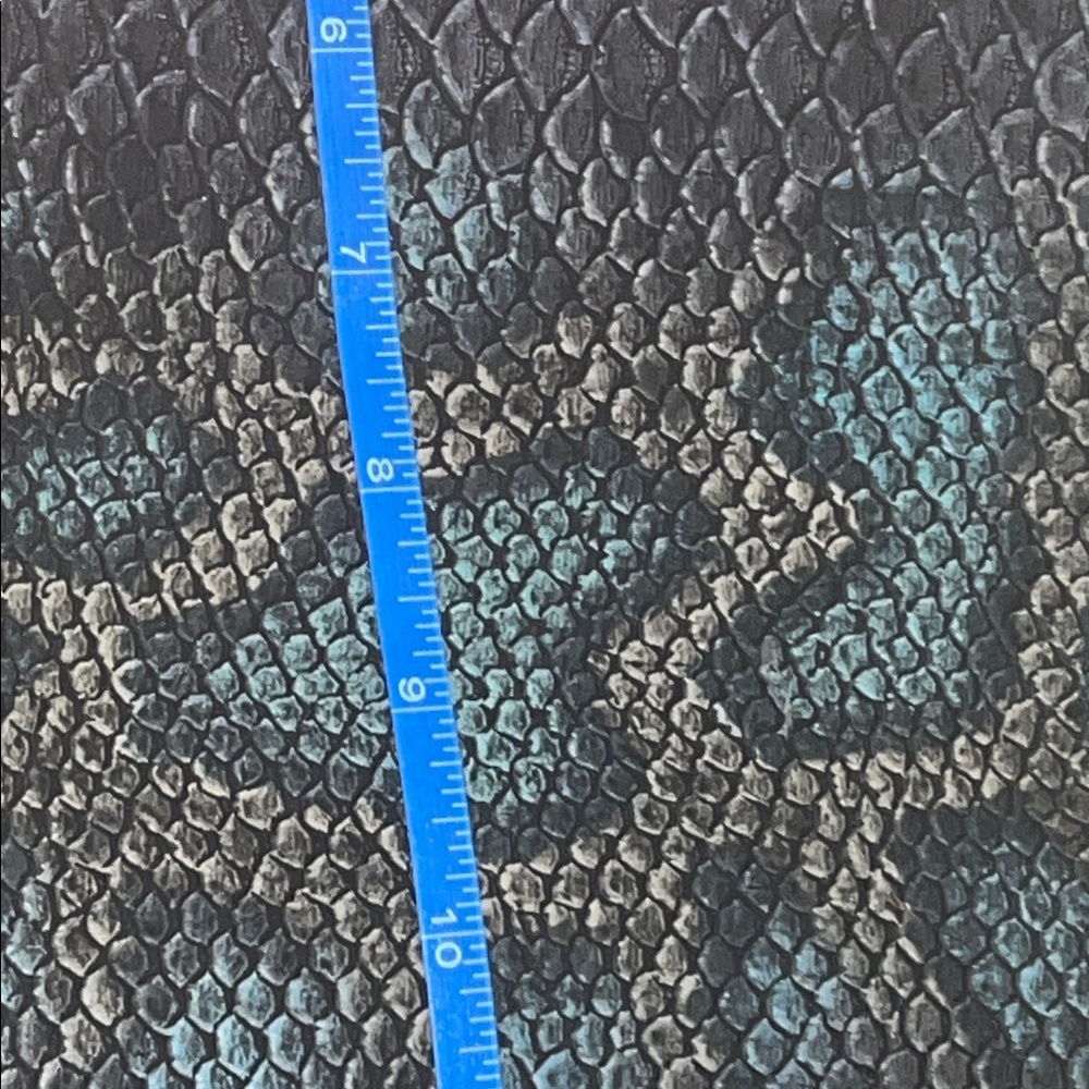 Consuela Teal Snake-Embossed Crossbody with Tan Accents - Picture 9 of 11